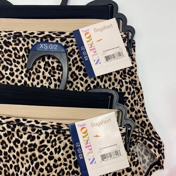 Womens Infinite Comfort Cheetah Print Boyshort Underwear Panties 2, 3-Pk Size XS - Picture 2 of 7